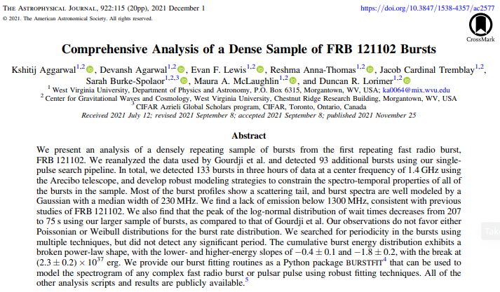 FRB 121102 Analysis